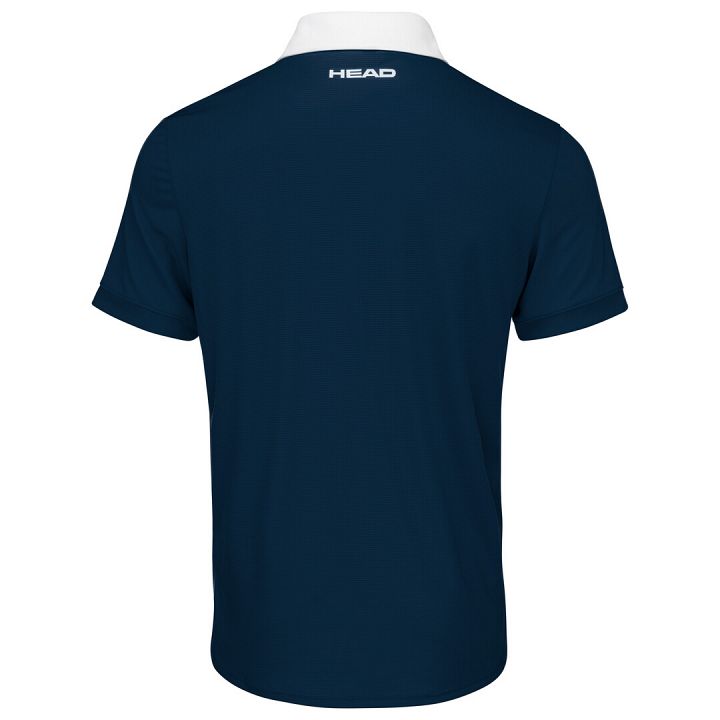 Head Slice Polo Dark Blue / White